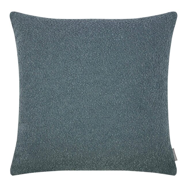 Linen & More King Bouclé Kussen ijs blauw 45x45cm