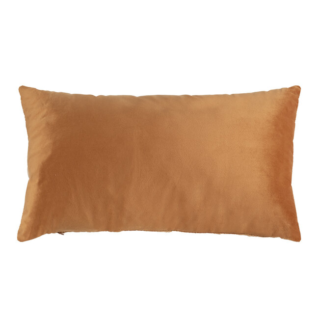 Linen & More Cushion velvet rust print ice crystal gold 30 x 50 cm