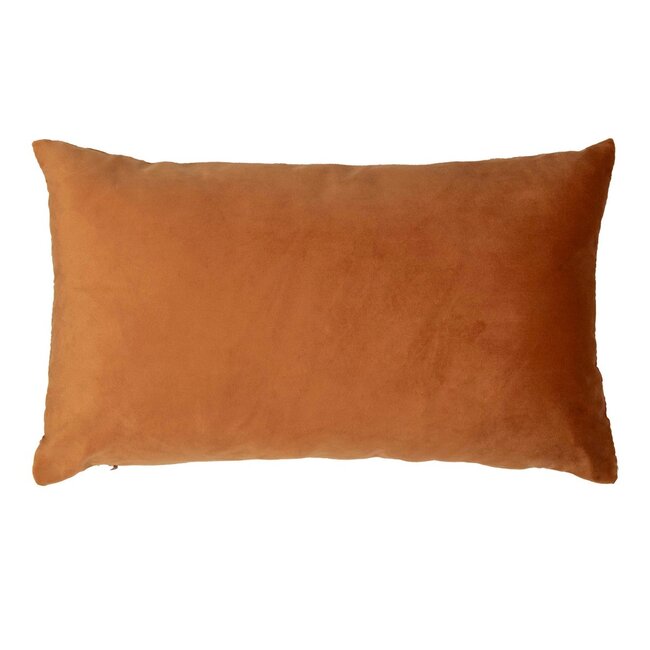 Linen & More Cushion velvet rust print ice crystal gold 30 x 50 cm