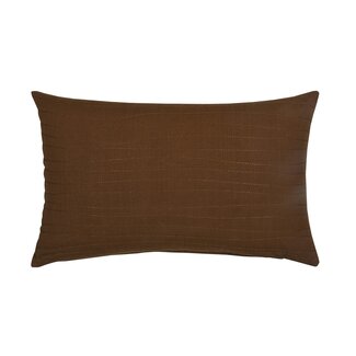 Linen & More Uneven stitching henna brown cushion 30 x 50 cm