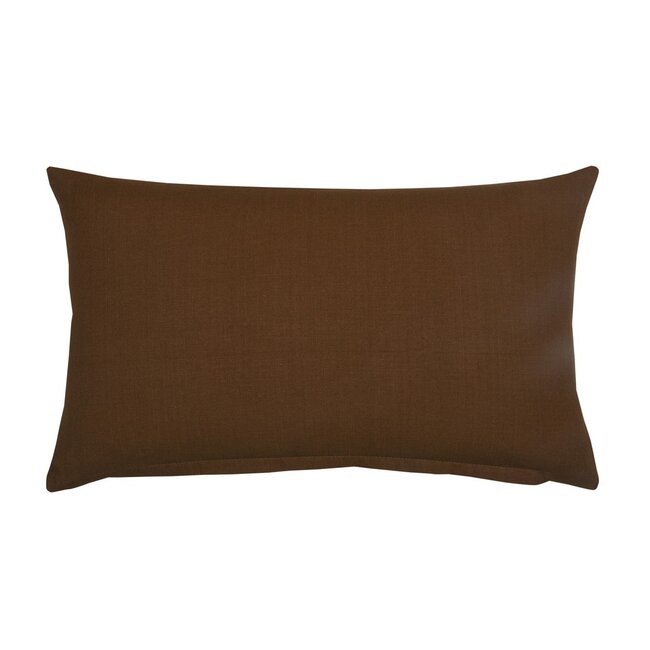 Linen & More Uneven stitching henna brown cushion 30 x 50 cm