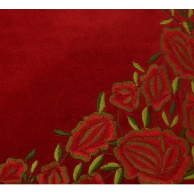 Linen & More Lulu kussen rood 30x50cm