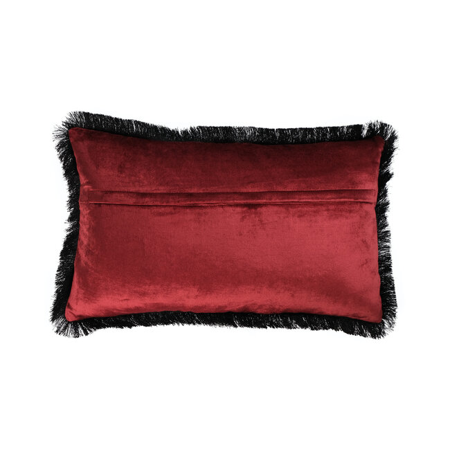 Linen & More Lynn kussen rood 30x50cm