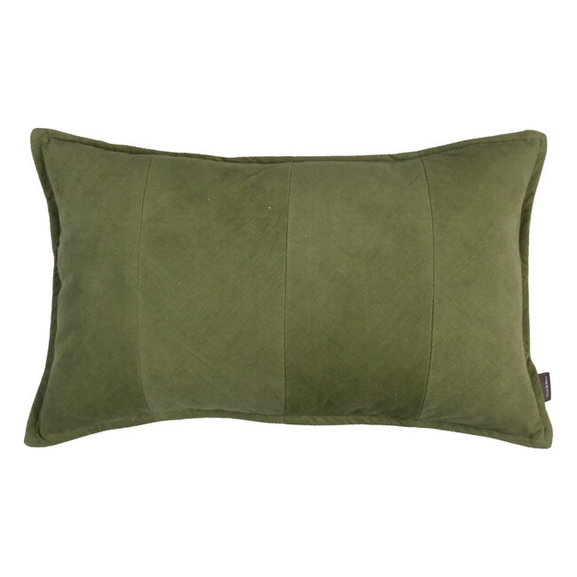 Linen & More Bobbi kussen groen 30x50cm