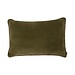 Linen & More Velvet Wool kussen groen 40x60cm