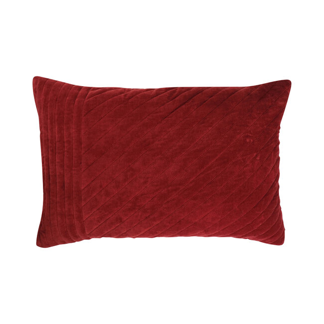 Linen & More Kane kussen rood 40x60cm