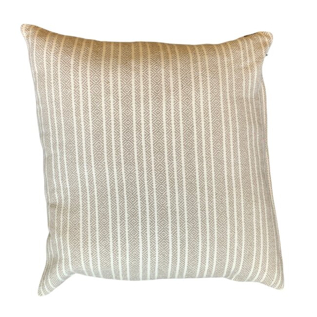 Linen & More Winford Graphic Wool kussen taupe 60x60cm