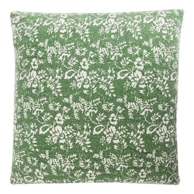 Linen & More Flower Garden kussen groen 60x60cm (7 loops)