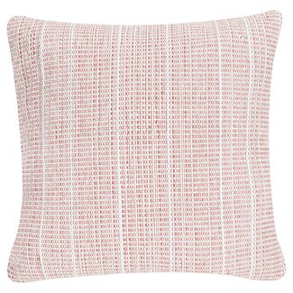 Linen & More Vertical Stripe kussen rood 60x60cm