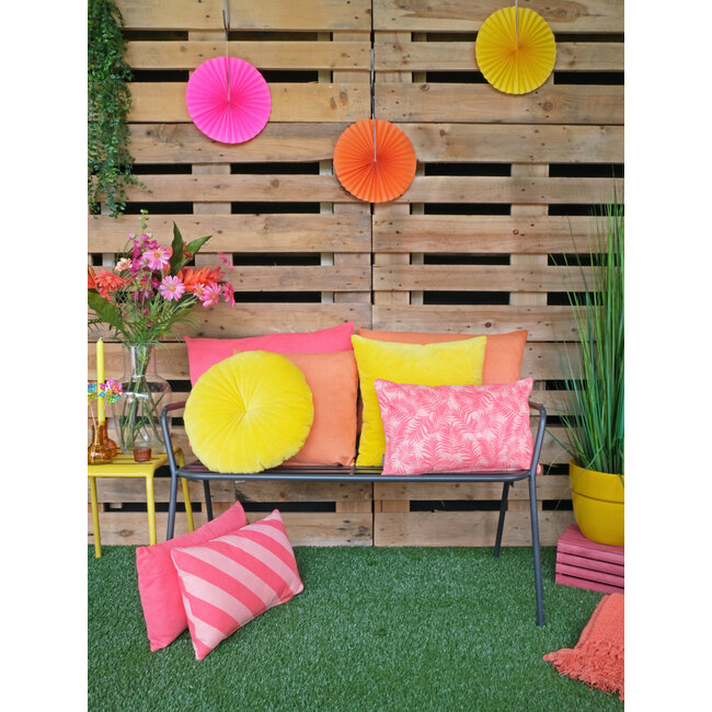 Linen & More Lima kussen oranje 60x60cm