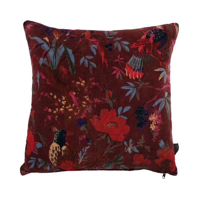 Linen & More Paradise kussen rood 60x60cm