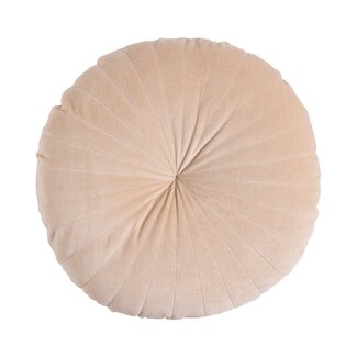 Linen & More Daisy kussen beige dia40x10cm