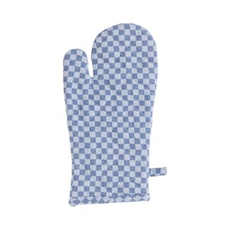 Linen & More Dutch Check Ovenwant blauw 18x33cm