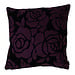 Linen & More Cushion Historical 50x50 black/ purple