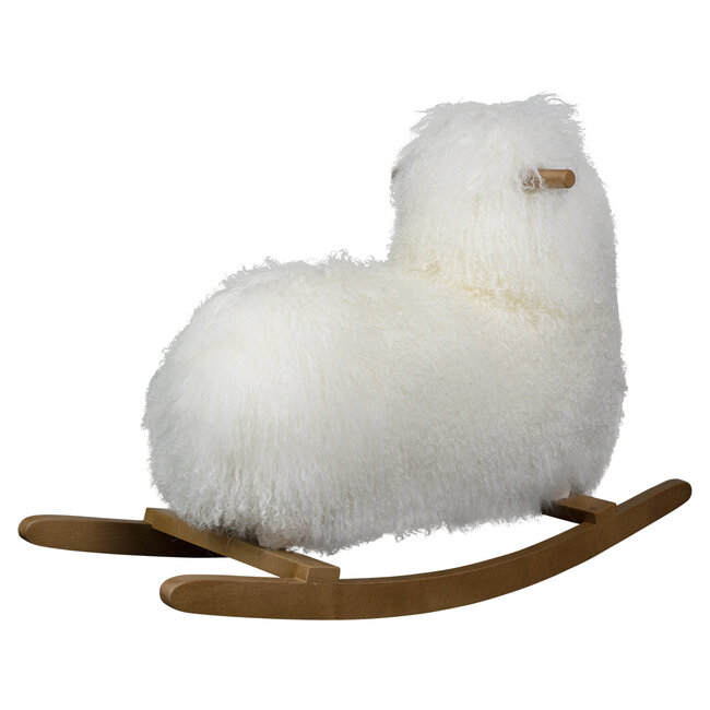 Mars & More hobbeldier schaap krulhaar wit 75cm (ovis aries)