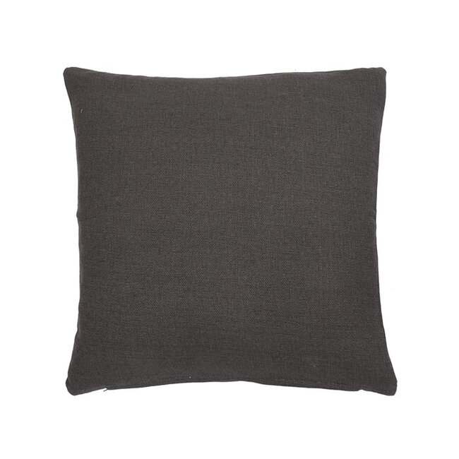 Linen & More Solid Canvas kussen grijs 45x45cm