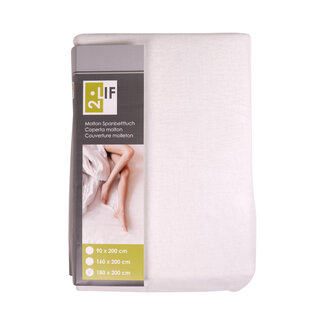 2Lif Art.1353204 MoltonSpannbettuch 180x200cm