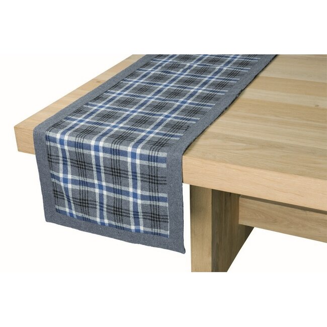 2Lif Scotland Tafelloper blauw 42x145cm