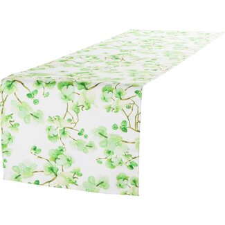 2Lif Annabelle Tafelloper groen 40x142cm
