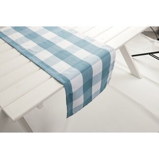 2Lif Tablerunner Marbella Tafelloper blauw 42x145cm