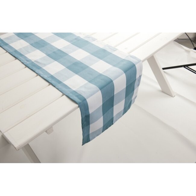 2Lif Tablerunner Marbella Tafelloper blauw 42x145cm