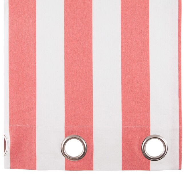 2Lif Mireille curtain coral red 140 cm x 260 cm 8 rings