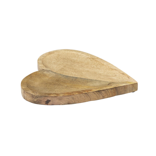 Mars & More Schaal Hart mango hout 25cm