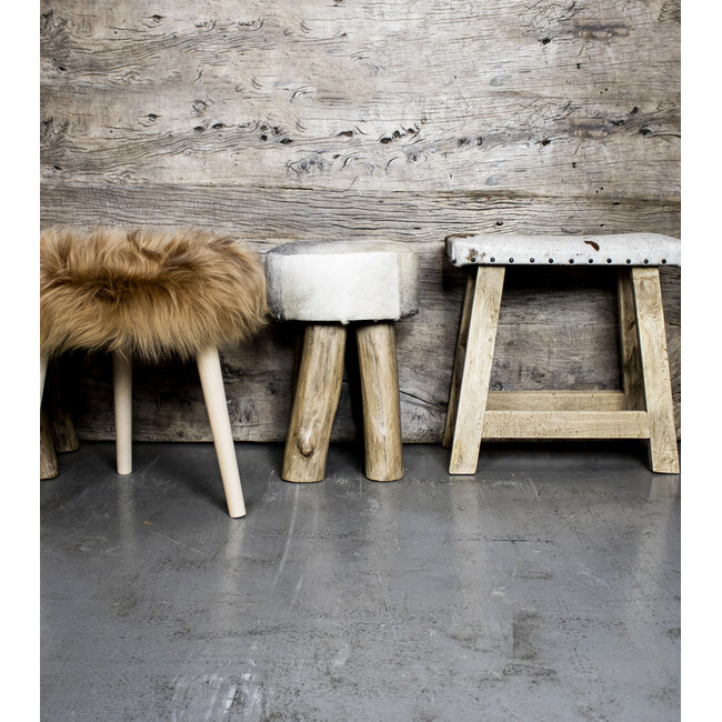 Mars & More bankje koe bruin wit 46cm