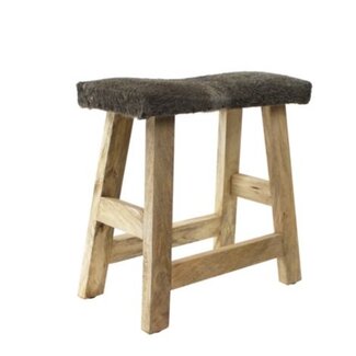 Mars & More bankje koe grijs 46cm