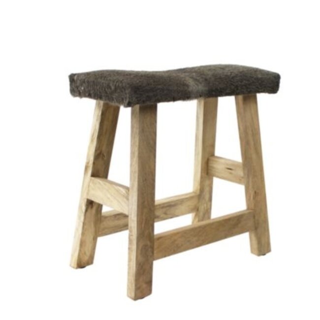 Mars & More bankje koe grijs 46cm