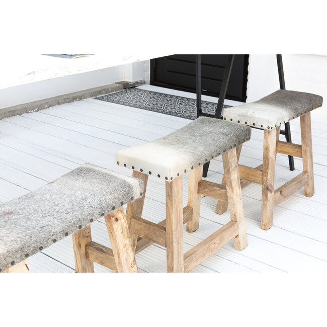 Mars & More bankje koe grijs 46cm