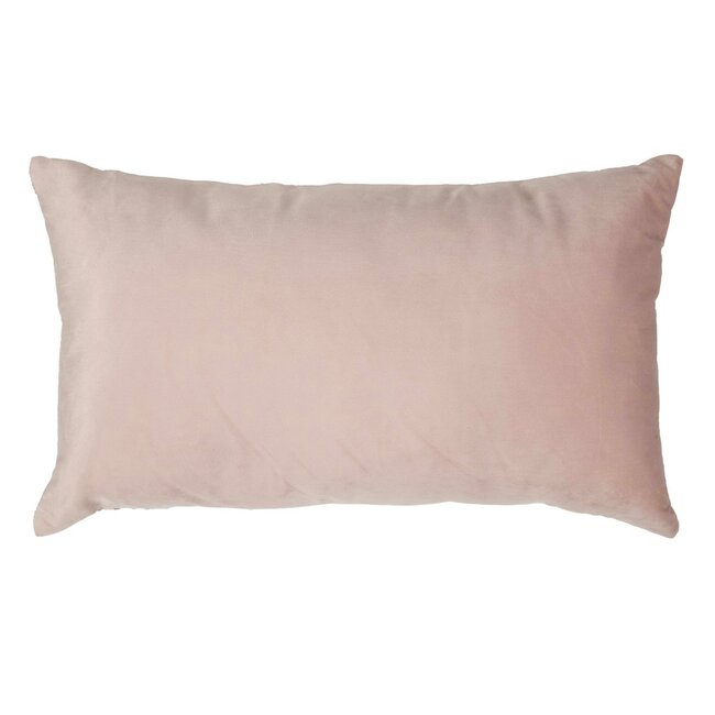 Linen & More Cushion velvet soft pink & corduroy 30 x 50 cm