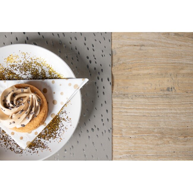 2Lif Decoratie tafelloper box grey 28x150cm 21 rolls