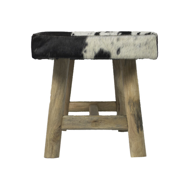 Mars & More bank chalet koe zwart 95cm