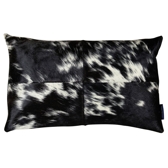 Mars & More half kussen koe zwart/wit 30x50cm