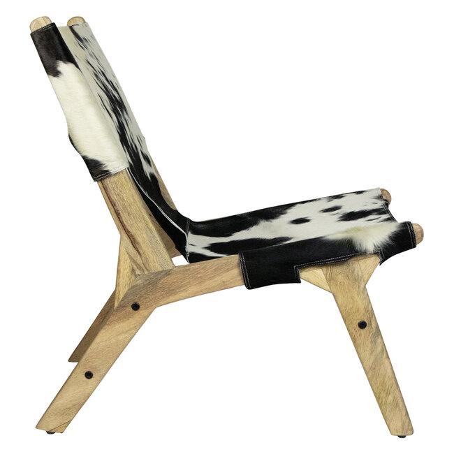Mars & More stoel relax koevel zwart/wit (zelfmontage)