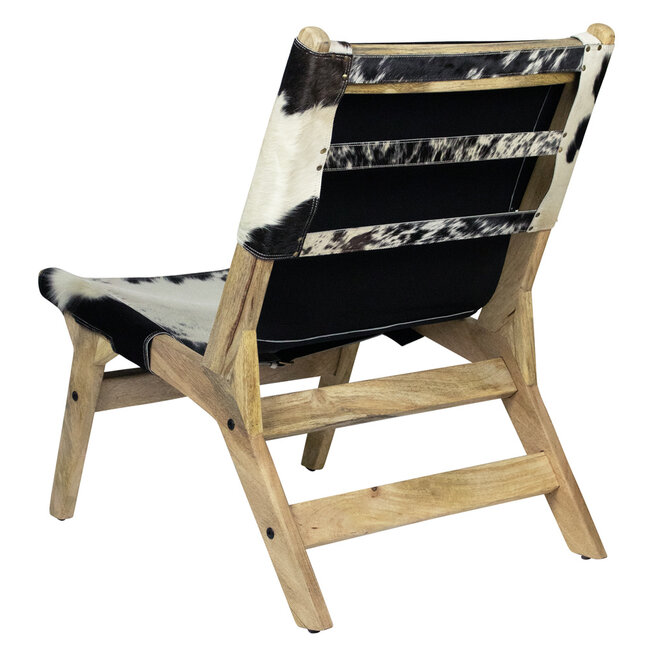 Mars & More stoel relax koevel zwart/wit (zelfmontage)