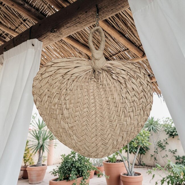 Bali-Dreams Bamboo Waaier naturel 33x32 cm