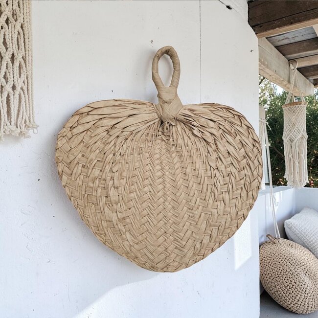 Bali-Dreams Bamboo Waaier naturel 33x32 cm