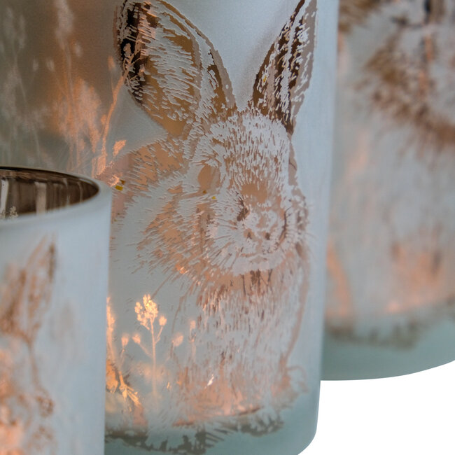 Mars & More Theelichthouder konijn brons medium 12cm