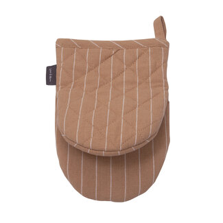 Linen & More Pinstripe Mini Ovenwant c. geel 14x20cm (set of 2)