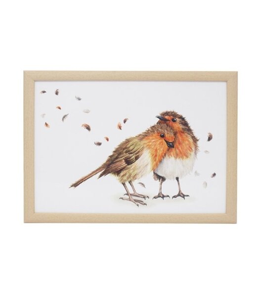 Schootkussen - Laptray Roodborstje koppel 44x33x6cm