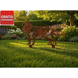Siermetaal Tuindecoratie Cavalier King Charles Spaniël 89x71 cm