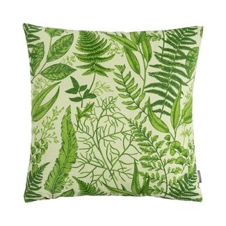 Linen & More Fern Print kussen groen 45x45cm