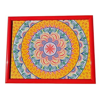 Lesser & Pavey Schootkussen Laptray - Toscane  rood 44 x 33 x 6 cm