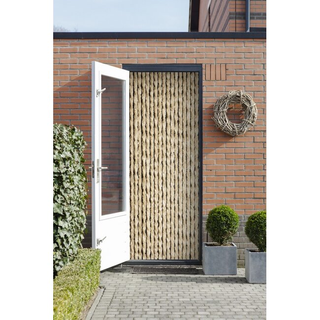 2Lif Martinique Uni Vliegengordijn beige 90x210cm