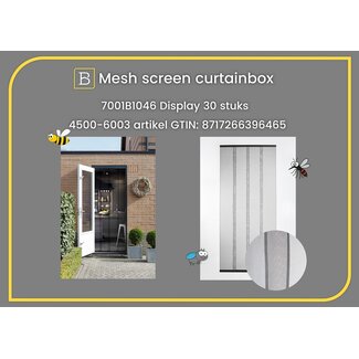 2Lif Mesh screen curtainbox 2026 - 30 pcs.; 31x42x102 cm; grey