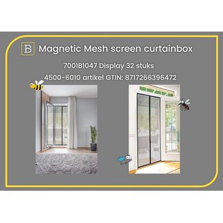 2Lif Magnetic mesh screen curtainbox 2026 - 32 pcs.; 31x42x102 cm; grey