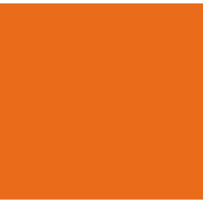 2Lif  fluorescerende  zelfklevende folie rol oranje 45cmx1,5mtr