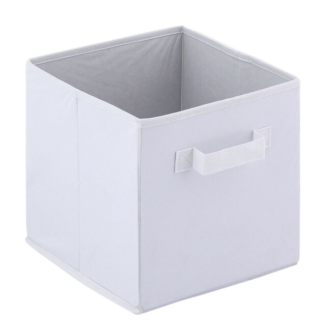 Dream-Living Set van 6 Opvouwbare Opbergdozen  26x26 cm- Wit